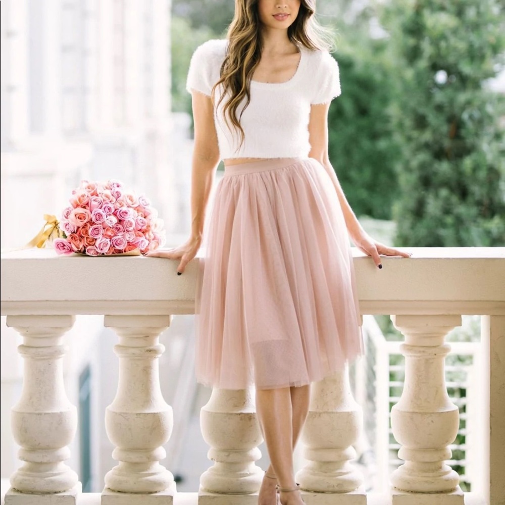 Tulle Morning Lavender skirt